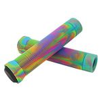 Scooter Grips Softies for Bikes and Scooters (Rainbow)