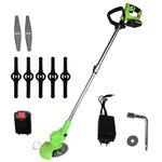 SCEPTRE 20V Cordless Grass Trimmer SP-BRSH with 2.0Ah 2 X Battery & Fast Charger, 30cm Cutting Diameter garden tools, Trimmer, Edger/crop, 2-in-1 Grass, bush, Weed Cutter,Light Weight