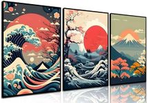 3Pcs Japanese Wall Art Asian Nature