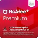 McAfee+ Premium 2026 | Unlimited Devices | All-In-One Cybersecurity Software includes Unlimited VPN, Identity Monitoring, and Antivirus | 1 Year Subscription with Auto-Renewal | Online Code