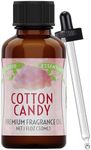 Good Essential – Professional Cotton Candy Fragrance Oil 30ml for Halloween, Diffuser, Candles, Soaps, Lotions, Perfume 1 fl oz