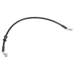 Motoforti Universal 50cm 19.69" Motorcycle Brake Clutch Oil Hose Line Pipe Hydraulic Reinforced Stainless Steel Braided Black