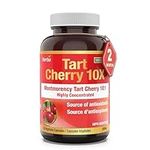 Herba Organic Tart Cherry Capsules – 10,000mg Per Day | 120 Capsules | 10:1 Cherry Pills Extract | Montmorency Tart Cherry Supplement for Antioxidants | 60 Day Supply | Made in Canada