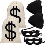 6 Pieces Robber Costume Set Include