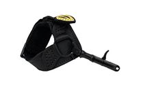 TruFire Edge Buckle Foldback Adjustable Archery Compound Bow Release - Black Wrist Strap with Foldback Design