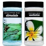 Spazazz Spa and Bath Crystals 2PK - Eucalyptus Mint/Tropical Rain