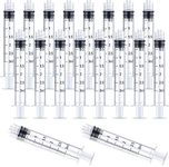 30 Pack 3cc/ml Luer Lock Syringes without needles, Individually Sterile Sealed (3 ml)