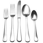 Splendide Casual Satin Finish 20 Piece Set 18/10 Stainless Steel with Sevice for 4