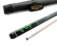 Champion Green Dragon Pool Cue Stick, Billiard Glove, Predator 314 Taper, 12.75mm, Retail Price: MSRP $220 (19 oz, Black Case)