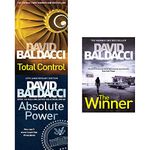 David Baldacci Collection 3 Books Set (Total Control,Absolute Power,The Winner)