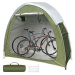 Bike Storage Tent Portable & Waterproof Bicycle Shed for 2 Bikes with Rain Cover, Heavy Duty Outdoor Bike Shelter Cover Backyard Storage