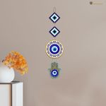 Artvibes Attractive Design Wooden Wall Hanging For Home Decor | Hamsa Hand Decoration Livingroom | Modern Artwork Item | Mdf Door Entrance Decorative Hanging (WH_8509NN)