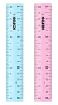 Kores - 15cm Transparent Ruler with Inking Edge - Coloured Overlays, School Supplies, Stationery Supplies, University Essentials, Office Supplies - Pack of 1 Assorted Colours - Ruler 15cm