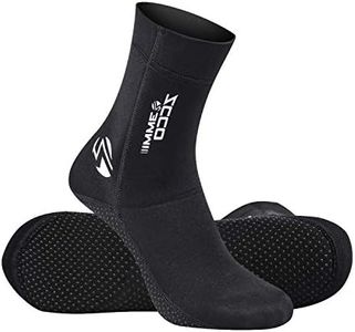 ZCCO 3mm Neoprene Diving Socks,Anti Slip Beach Water Socks for Men Women Youth,Swim Socks for Diving,Snorkeling,Surfing,Kayaking,Swimming Water Sports (black, M), Black, Medium