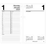 AT-A-GLANCE 2024 Daily Desk Calendar Refill, 4-1/2" x 8", Large, Loose-Leaf (E2105024)