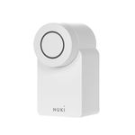 Nuki Smart Lock (4th generation), smart door lock with Matter for keyless entry without modifications, electronic door lock turns your smartphone into a key, for Euro Profile Cylinder, white