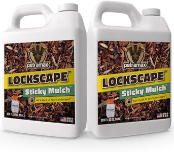 Lockscape Sticky Mulch Glue for Landscaping (2.5G x 2) - Lasts Up to 2 Years, Non-Toxic, Ultra Concentrated Landscape Binder - Strong Mulch and Rock Glue for Landscaping Pea Gravel, Pine Straw & More