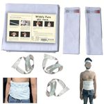 Widely Pure Wet Pack Cotton Patti Set head, neck, kness and abdominal wet pack satvik with user manual