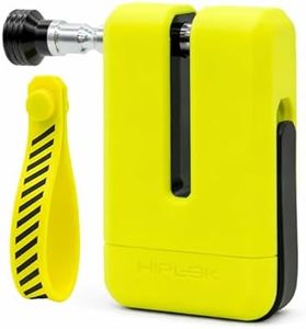 Hiplok MD1000 Anti-Angle Grinder Motorcycle Disc Lock in Neon Yellow | High Security Disc Brake Lock with 3 Replaceable Keys | Resists Angle Grinder Attacks | Sold Secure Diamond & Art 4 Star Rated