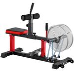 GMWD Calf Raise Machine, 550LBS Seated Calf Machine, Leg Strength Training Mahine with Transport Wheels and Band Pegs, Lower Body Specialty Machine (Calf Raise Machine Only)