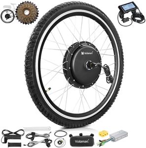 Voilamart 48V 1500W 29IN E-Bike Rear 135mm Dropout Hub Motor Wheel Conversion Kit with LCD Monitor, Hall Brushless Gearless Motor, 35A Sine Wave Controller, Quiet Riding Ebike Kit