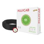 Polycab Green Wire+ 90M coil |2.5 SQ MM|Heat resistant upto 900 C | Low smoke | Low toxic fumes | GreenPro certified | 99.97% high purity copper | Rodent protection | Eco friendly (Black)
