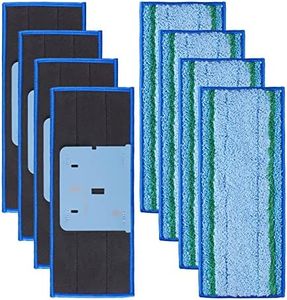 AnDongo 8 Pack Mop Pad for iRobot Braava Jet M6 Ultimate Robot Mop, Upgraded M6 Wet Mopping Pad, Washable Microfiber Replacement Cleaning Pad