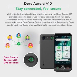 Doro Aurora A10 Senior Smartphone – Easy-to-Use Mobile Phone