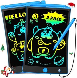 TEKFUN 2 Pack LCD Writing Tablet with Stylus, 8.5in Erasable Doodle Board Mess Free Drawing Pad for Kids, Car Trip Educational Toys Birthday Christmas Gift for 3 4 5 6 7 Girls Boys (2*Blue)