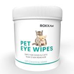 ROXXAM Pet Eye Wipes | Soft & Gentle Tear Stain Remover for Dogs Wipes | Convenient & Easy to Use | Dog Eye Wipes Tear Stain Remover Prevents Tear Stain | Safe & Natural Dog Eye Wipes for Crust