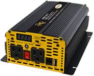 Go Power! GP-1000HD Modified Sine Wave Inverter, 1000W,Yellow