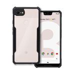 Plus 360 Degree Protection Black Border Back Cover for Google Pixel 3 XL - Black