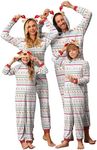 Ekouaer Christmas Onesie Matching Family Elk Antler Hooded Zipper One Piece Long Sleeve Pajamas with Pockets Christmas Elk S