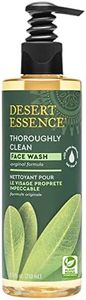 Desert Essence Thoroughly Clean Face Wash - Original - 8.5 Fl Oz - Tea Tree Oil - For Soft Radiant Skin - Gentle Cleanser - Extracts Of Goldenseal, Awapuhi, & Chamomile Essential Oils
