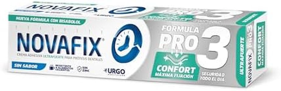 Novafix Pro3 Comfort Flavourless Denture Adhesive Cream 40g