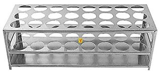 Lab Junction Test Tube Stand,Test Tube Stand 15 mm, 24 Hole in Aluminium LJ-1504 as per Quality Standards