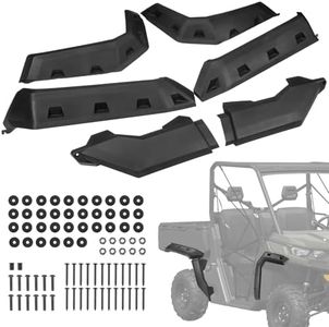 Kemimoto UTV Fender Flare, Front and Rear Extended Mud Guards Compatible with Can Am Defender HD 5/ HD8/ HD10/ MAX 2016 17 18 19 20 21 22 23 Replace OEM #715006821 715002424 715006822