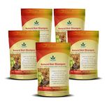 Havintha Natural Hair Shampoo With Herbal Amla Reetha Shikakai And Methi Dana Powder For Men & Women, Totally Organic - 227gm (Pack of 5)