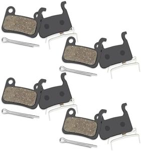 Bike Brake Pads,4 Pairs Resin Bicycle Brake Pads,32.2mm*27mm Bike Disc Brake Pads Compatible with Shimano Deore XT LX SLX Hone Alfine Saint,for Mountain Bike/Road Bike/Ebike/MTB