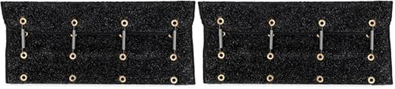 Camco 42942 Black Premium Wrap Around RV Step Rug (Turf Material (22" x 23")) (Pack of 2)