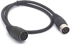 Tomost 8 PIN DIN Extension Cable MIDI Male to Female Lead for Bang & Olufsen B&O Powerlink Ect Musicial Insturement (50 cm)