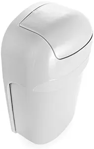 Camco Cabinet Mount Trash Can | Ideal for Tight Spaces in an RV, Boat, Apartment, Dorm Room or Tiny House | Measures 13.5" x 8.5" x 5" (43962)