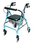 Lumex RJ4300AQ Walkabout Lite Four-Wheel Rollator, Aqua