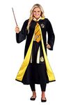 Deluxe Harry Potter Robe Costume for Adults – Movie Quality Wizarding World Hogwarts House Themed Robes, Hufflepuff, Medium