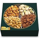 Nuts Gift Basket - Holiday Gift Basket of Cravings Gourmet Nuts Collection, Healthy Kosher Snacks, Premium Mixed Nuts Gift Box Bouquet Platter Perfect Birthday Care Package, Christmas Food Gift Baskets.