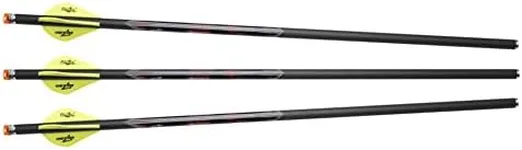 Excalibur Quill 16.5" Illuminated Carbon 250 Grain Crossbow Arrows for Use Twinstrike and Micro Series Crossbows - 3 Pack
