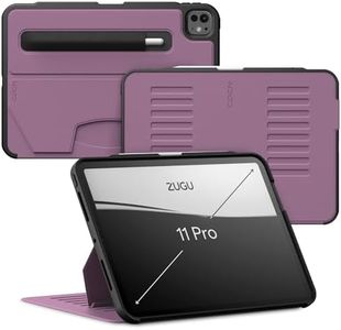 ZUGU iPad Pro 11 Inch Case (M4) 2024 - Ultra Slim Protective Cover - Wireless Apple Pencil Charging - Convenient 8-Angle Magnetic Stand & Auto Sleep/Wake [ Berry Purple ]