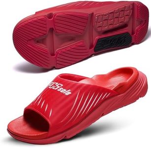 PCSsole High Arch Support Orthotic Sandals – Open Toe Recovery Slides with Deep Heel Cup & Metatarsal Pad – Shock Absorption Cushion & Non-Slip Rubber Sole for Plantar Fasciitis Comfort, Flat Feet & Heel Pain Relief