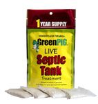 GreenPig Solutions 52 Concentrated Formula Live Septic Tank Treatment, 1 Year Supply