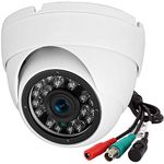 Analog CCTV Camera HD 1080P 4-in-1 (TVI/AHD/CVI/960H Analog) Security Dome Camera Outdoor Metal Housing, 24 IR-LEDs True Day & Night Monitoring 3.6mm Lens